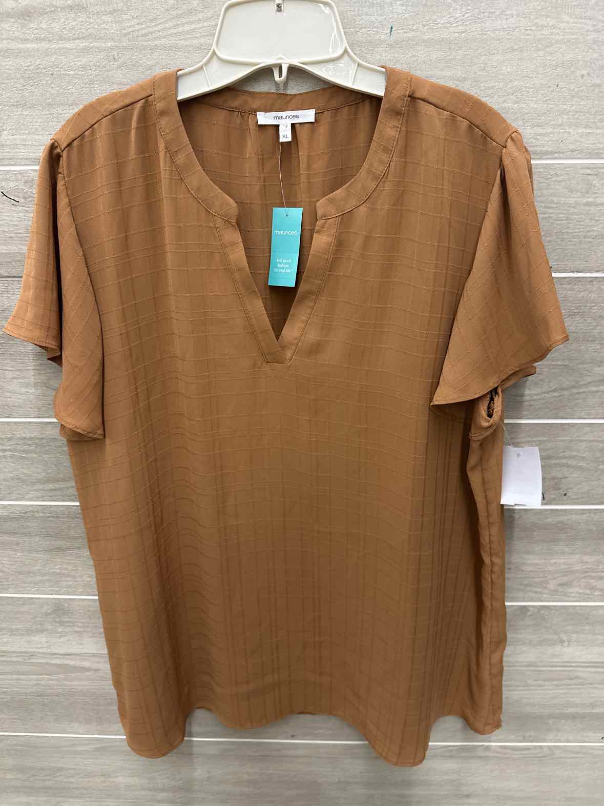 Maurices Size XL Brown Womens Shirt