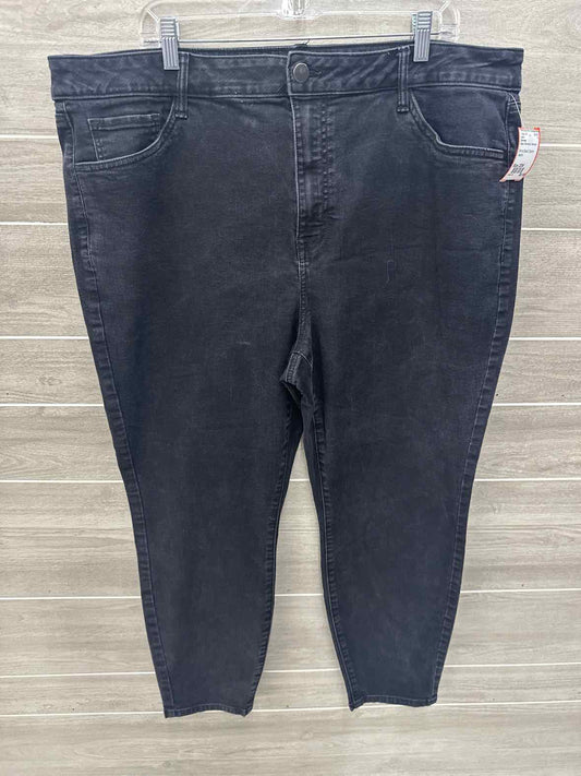 Sonoma Black Womens Women Size 22W Jeans