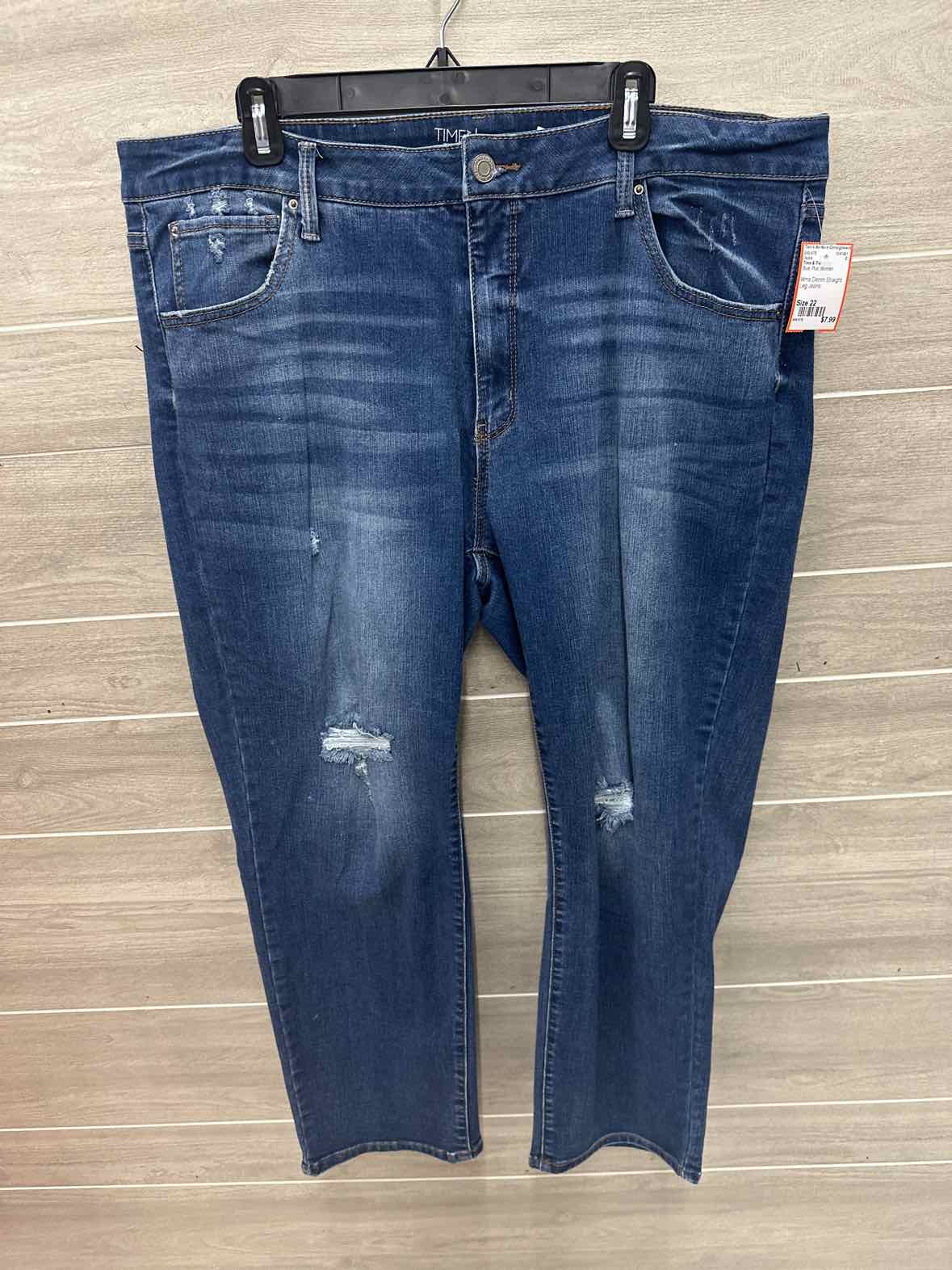 Time & Tru Size 22 Blue Plus Jeans