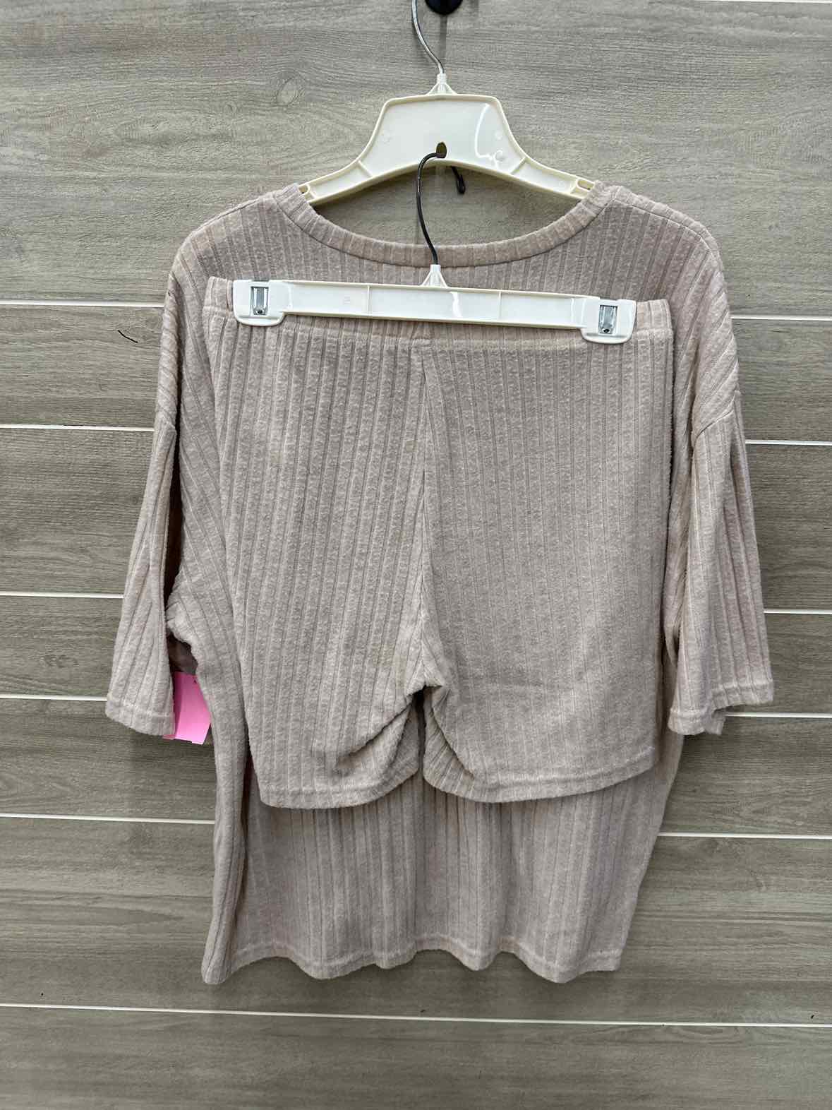 Shein Size L Tan Womens Short Set