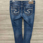 Silver Blue Womens Women Size 4 Short Jeans