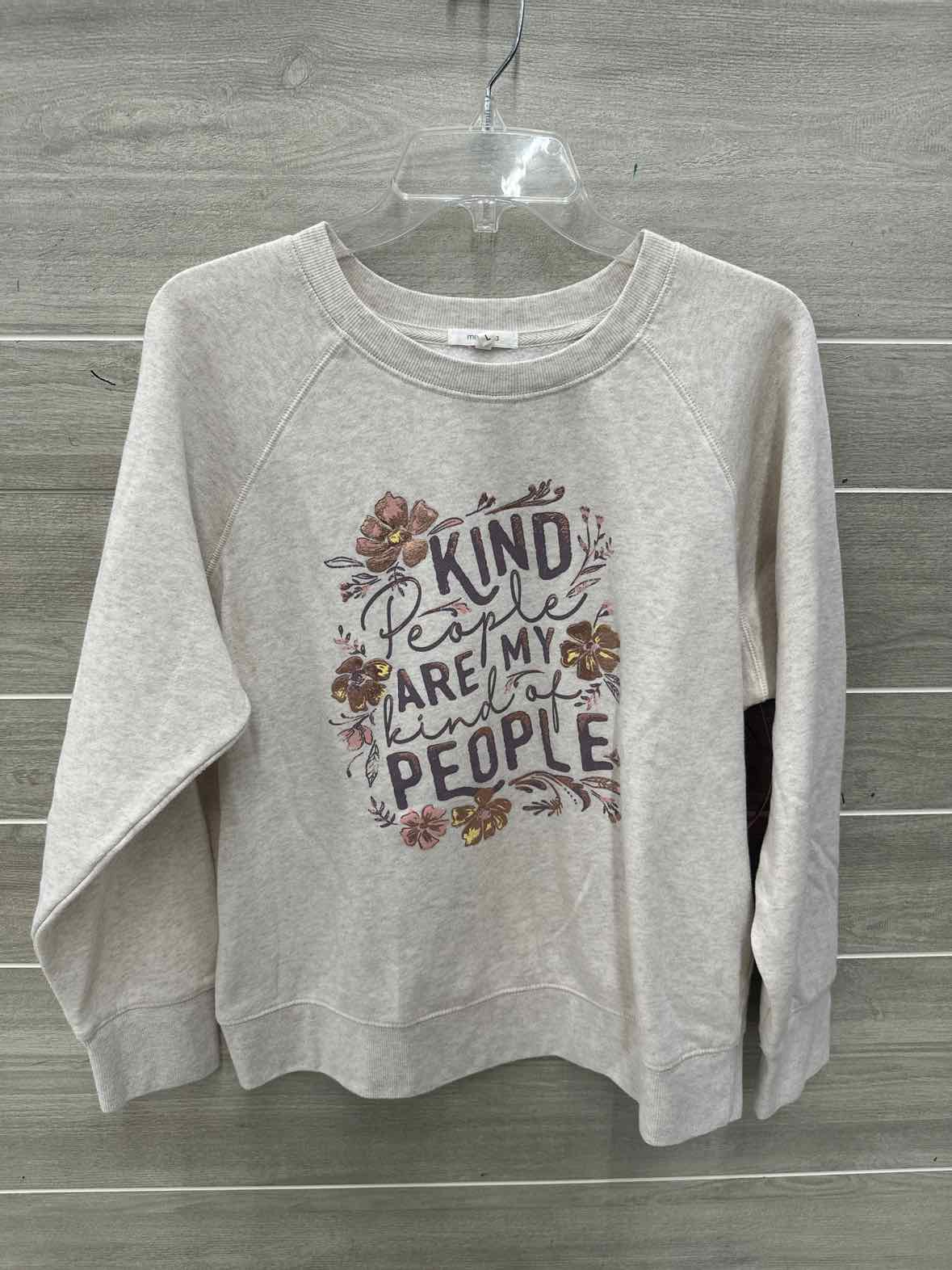Maurices Size L Beige Womens Sweatshirt