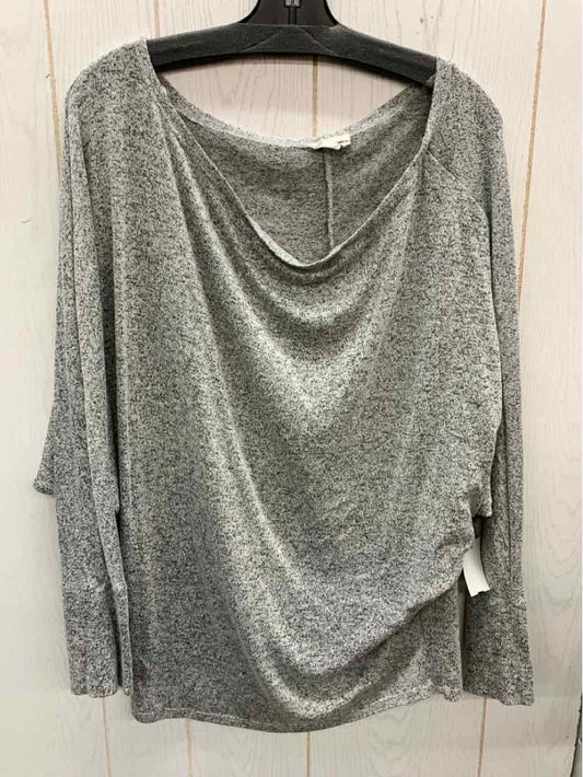 Ellie Autumn Gray Womens Size M Shirt