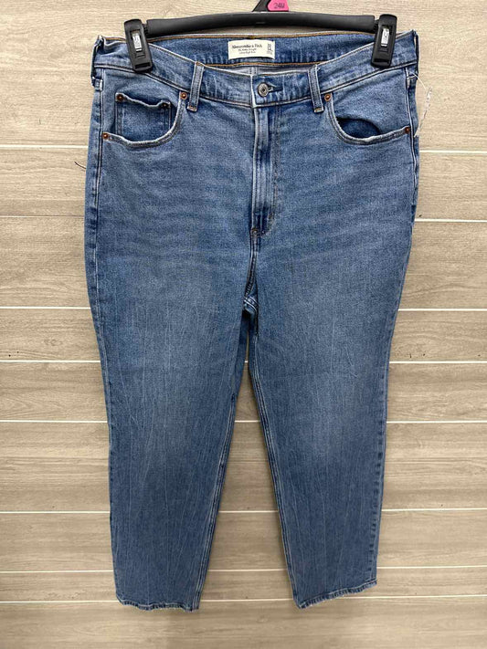 Abercrombie & Fitch Size 14 Blue Womens Jeans