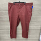 Lee Size 24W Burgundy Plus Pants
