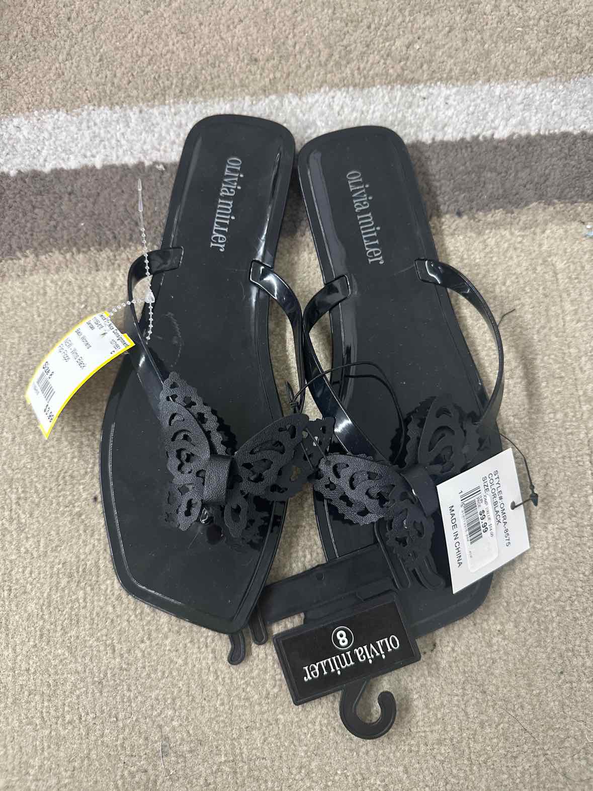 Black Womens Size 8 Sandals