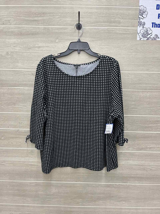 Talbots Size 3X/P Black Plus Shirt