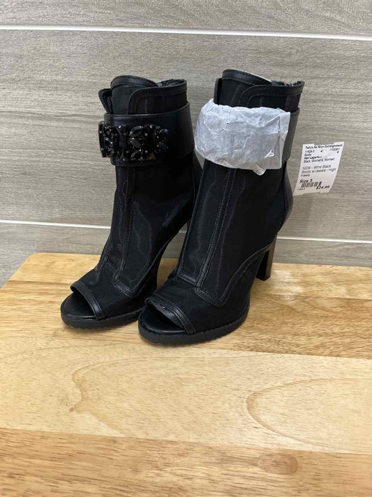 Karl Lagerfeld US Shoe Size 5 Black Womens Boots