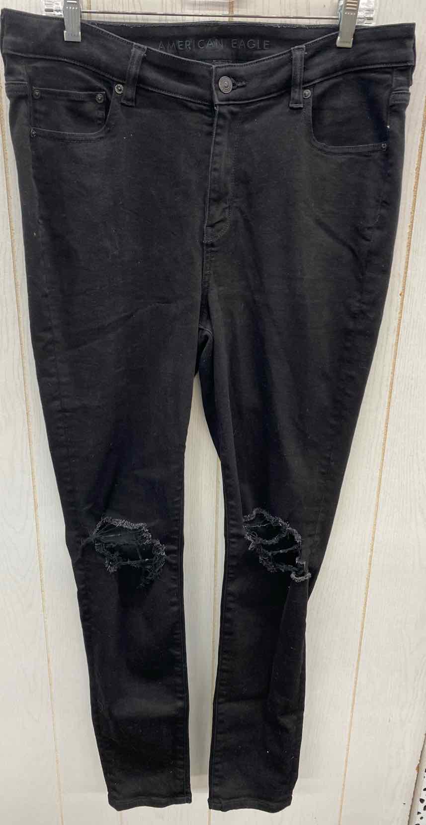 American Eagle Black Womens Size 16 Long Jeans