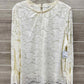 Zac & Rachel Size 2X Cream Plus Shirt