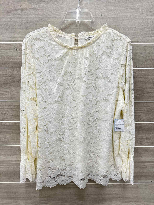 Zac & Rachel Size 2X Cream Plus Shirt