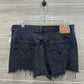 Levis Size 10/12 Black Womens Shorts