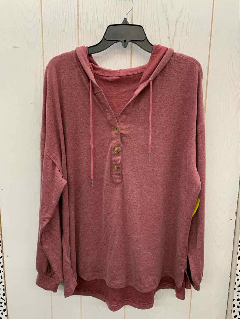 Burgundy Womens Size XL Shirt