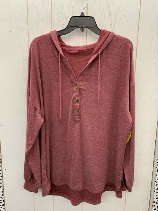 Burgundy Womens Size XL Shirt