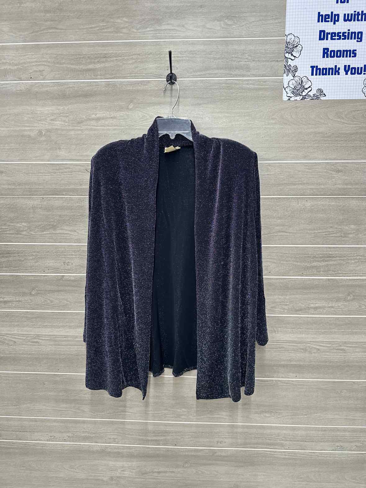 Teddi Size 1X Black Plus Blazer