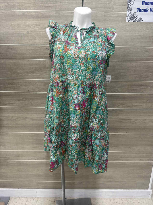 Time & Tru Green Womens Women Size 16/18 Dress