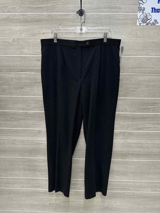Briggs Black Womens Women Size 16W Pants