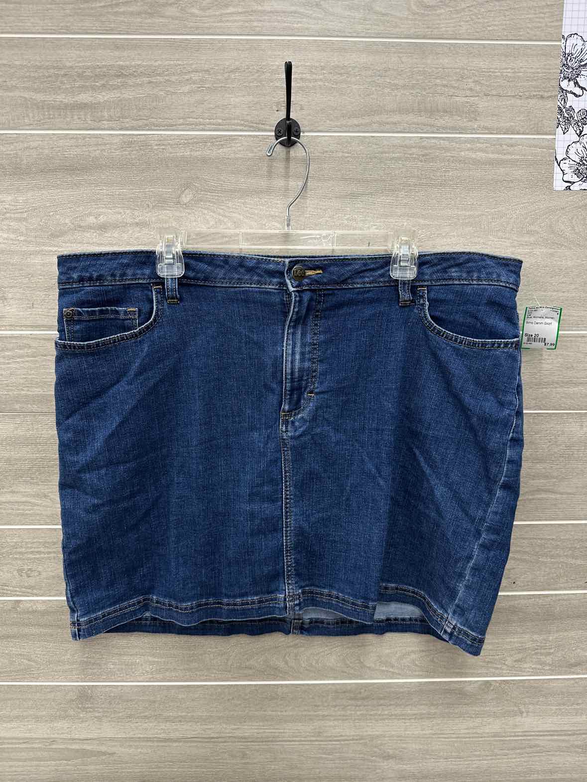 Lee Size 20 Blue Womens Skirt