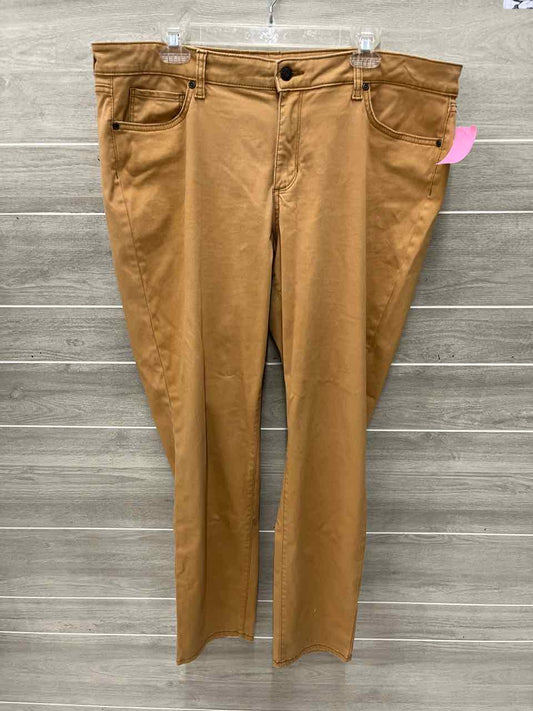 Sonoma Size 18 Long Mustard Plus Pants