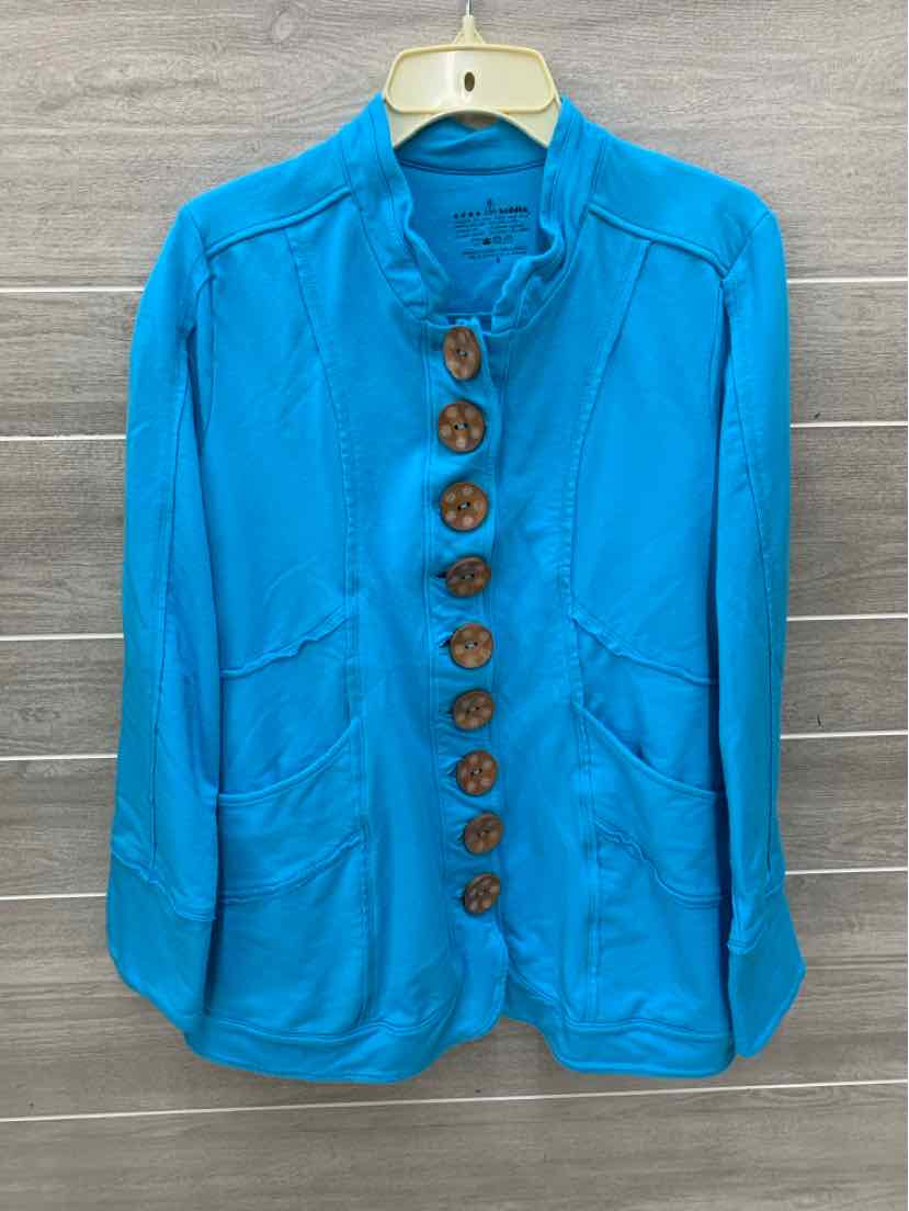 Neon Buddah Blue Womens Size 6/8 Blazer