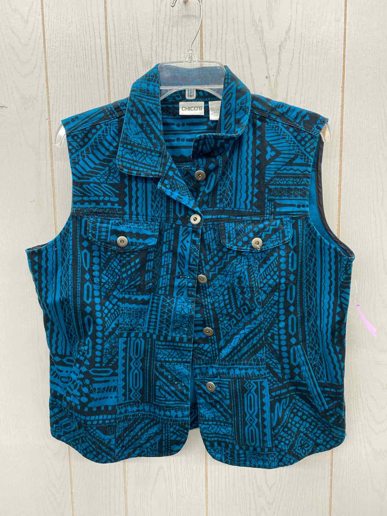 Chico's Teal Womens Size L Vest