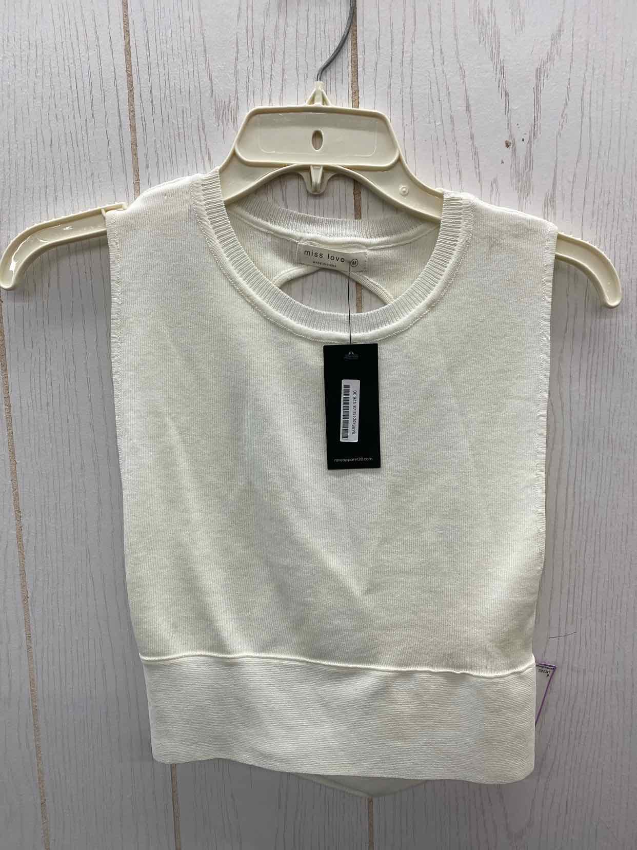 Cream Junior Size M Tank Top