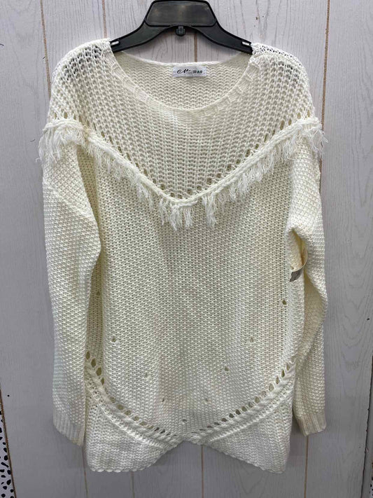 Macaron Cream Womens Size L Sweater