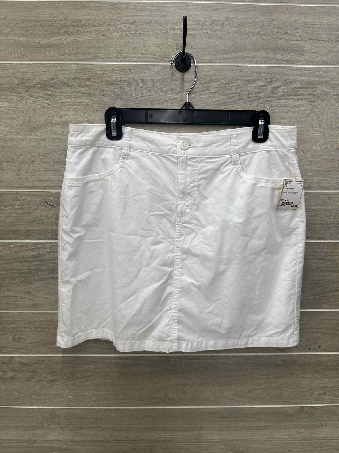 SJB White Womens Size 10 Skirt