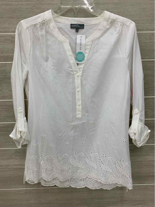 Market & Spruce Cream Womens Size Small Shirt