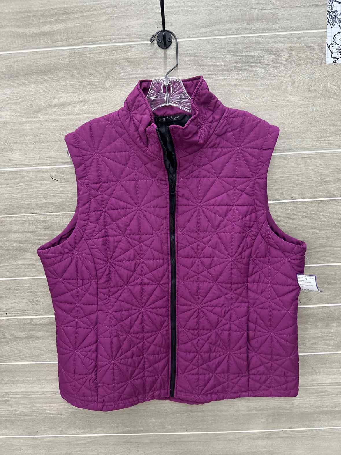 Jane Ashley Size 1X Purple Plus Vest