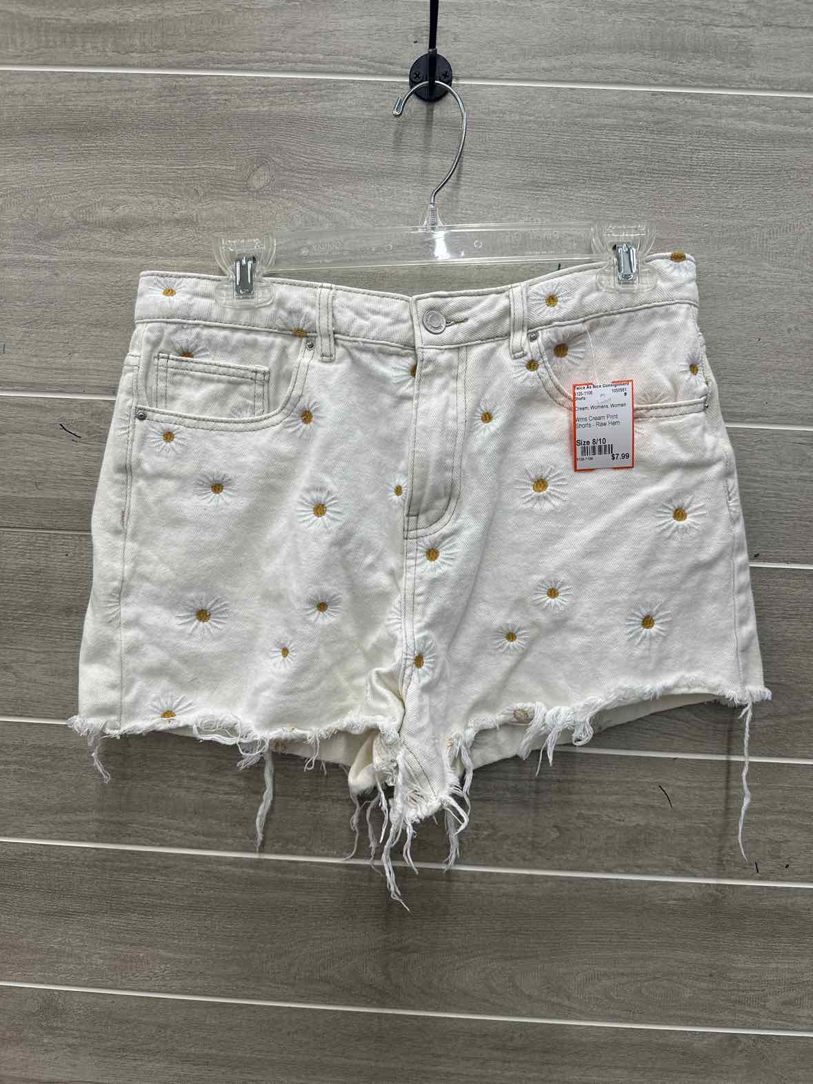 Size 8/10 Cream Womens Shorts