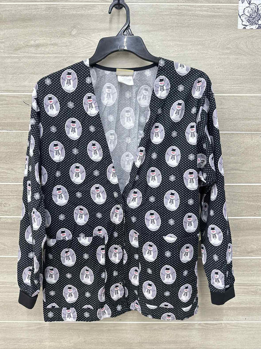 Tafford Black Womens Women Size Small Scrub Top