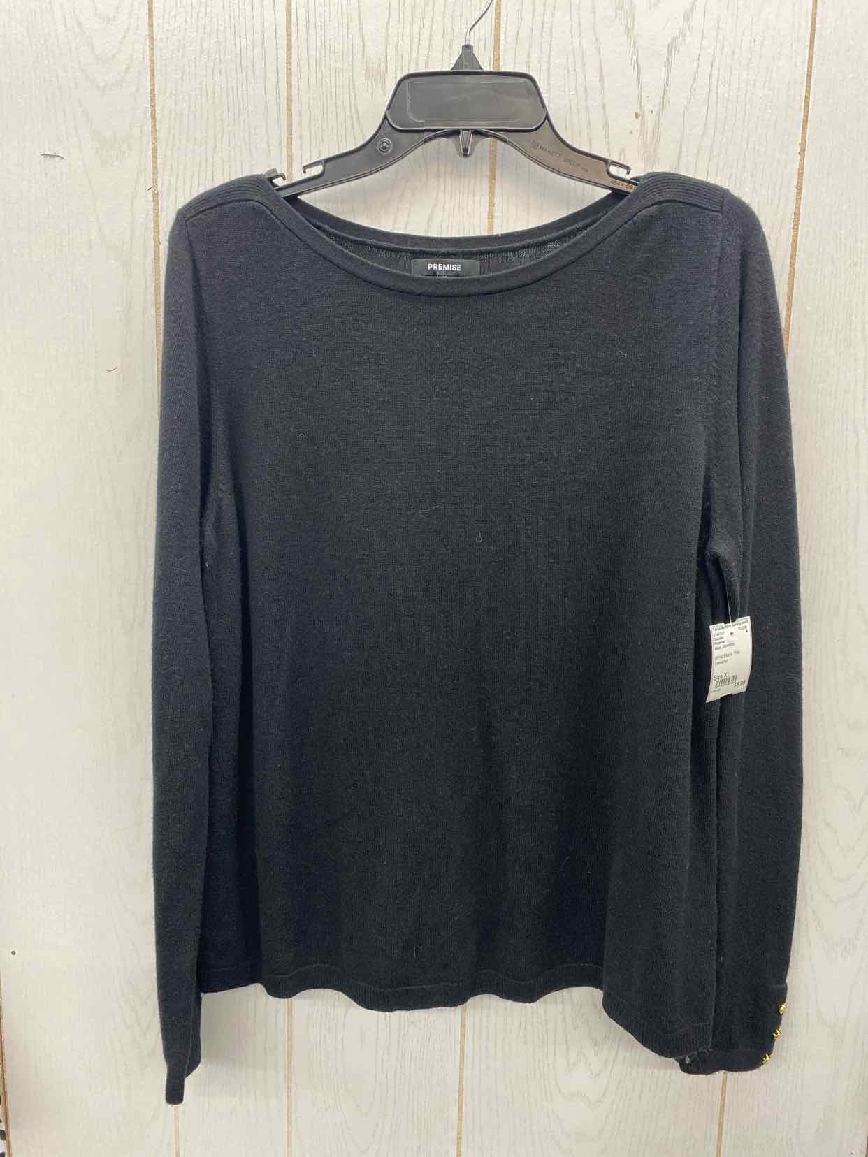 Premise Black Womens Size XL Sweater