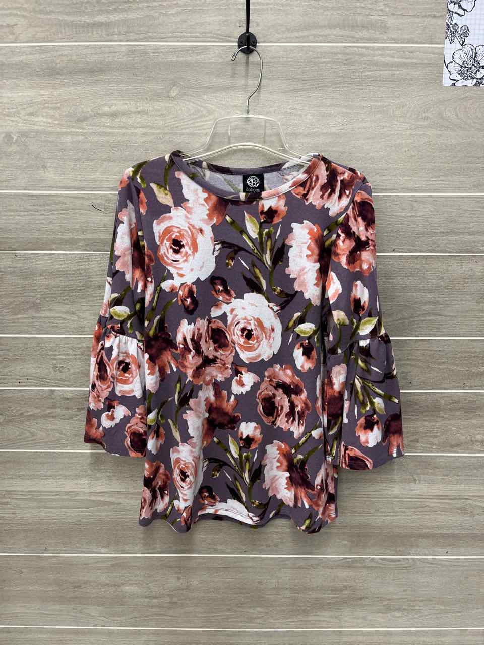 Bobeau Size S Purple Womens Shirt