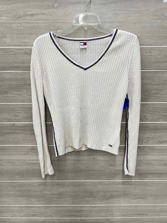 Tommy Jeans Size L Cream Womens Sweater