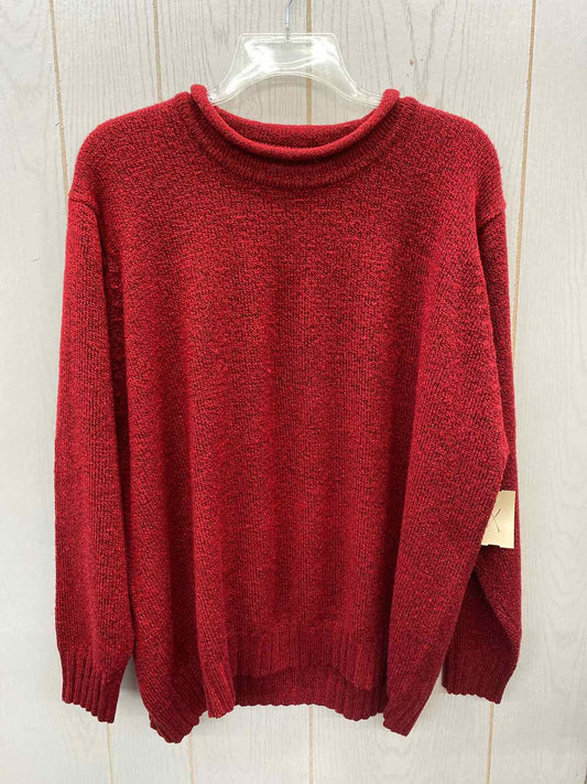 Basic Editions Red Womens Size XL Sweater