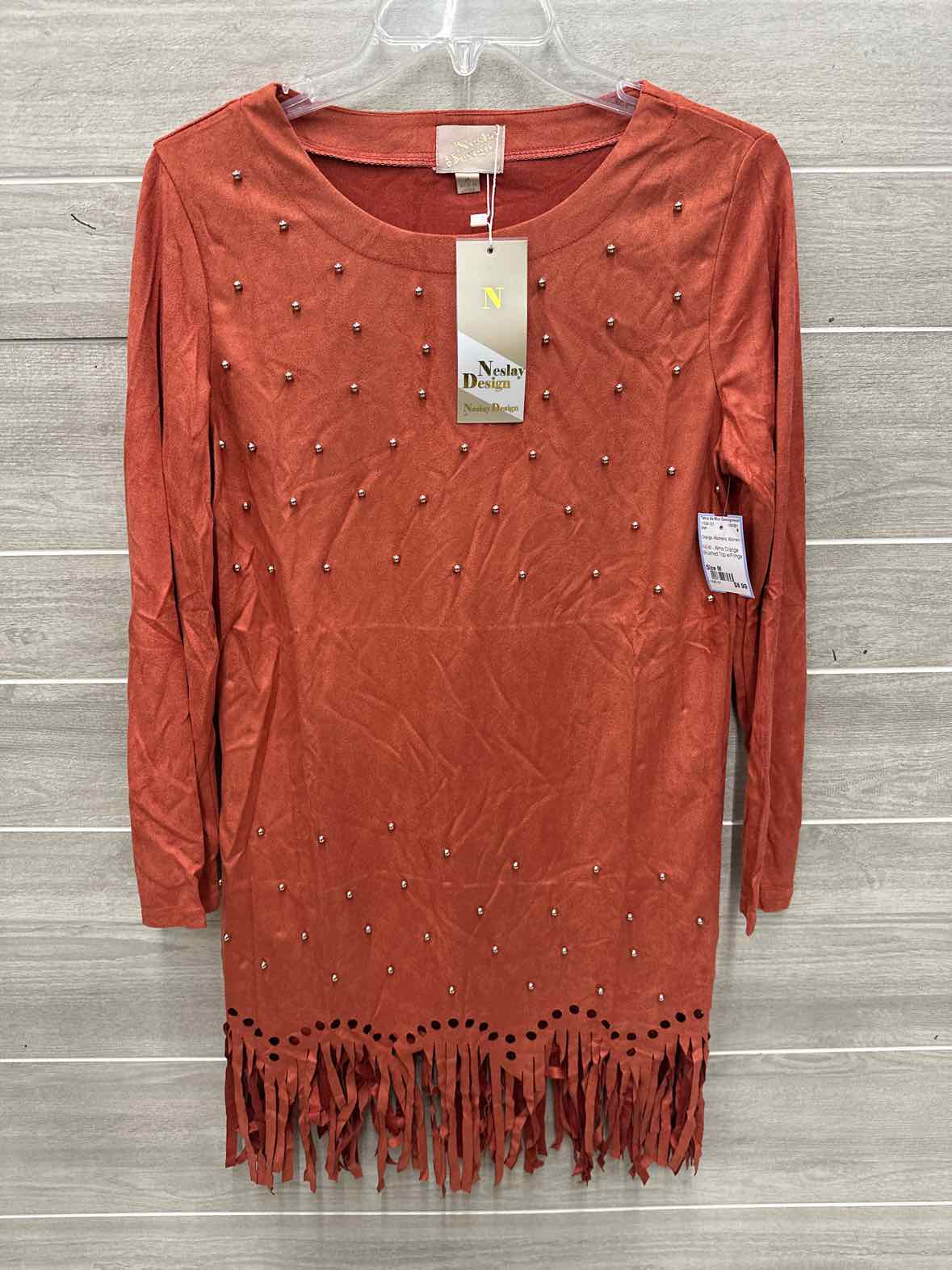 Size M Orange Womens Shirt