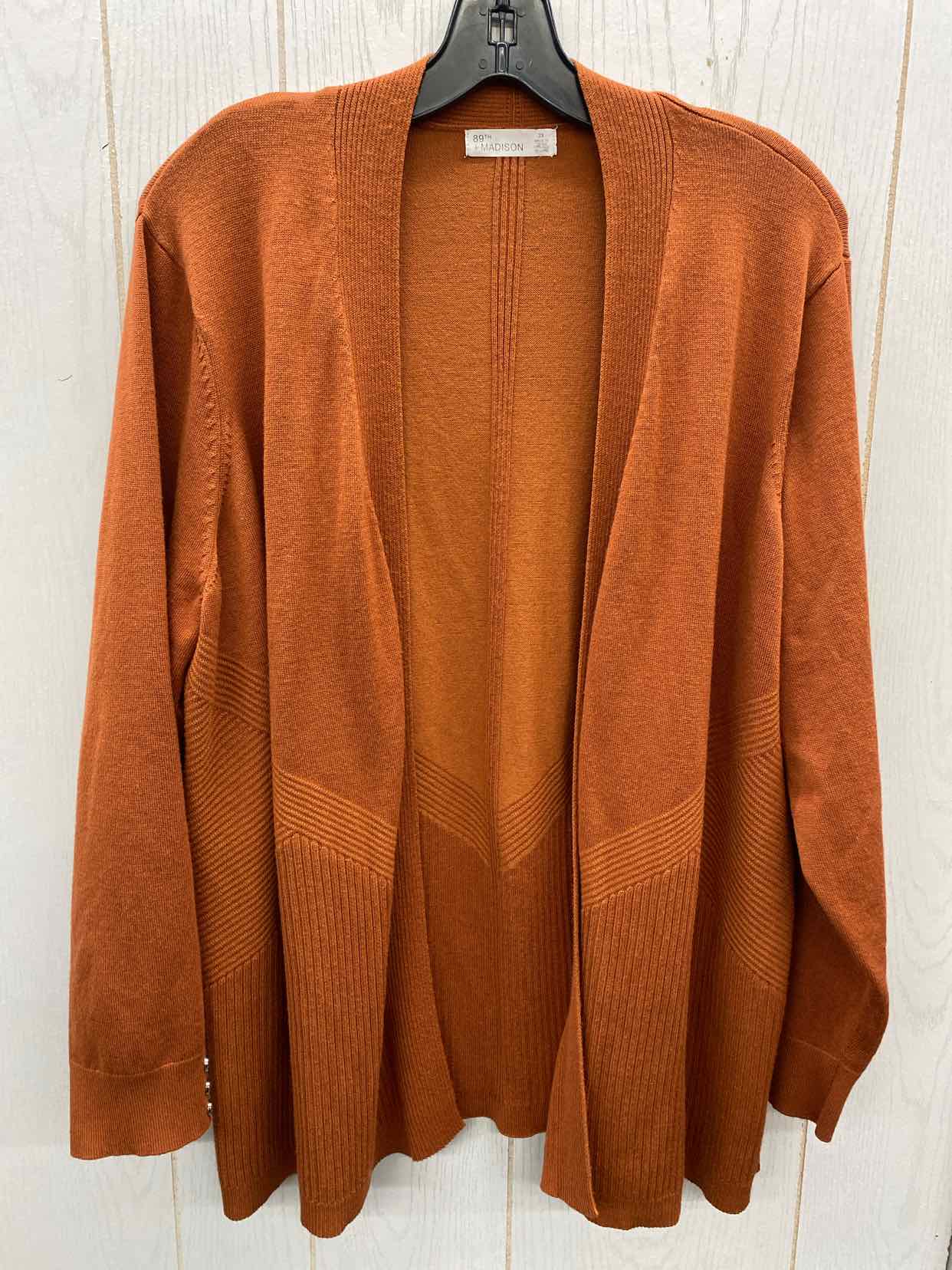 89th & Madison Orange Womens Size 2X Sweater