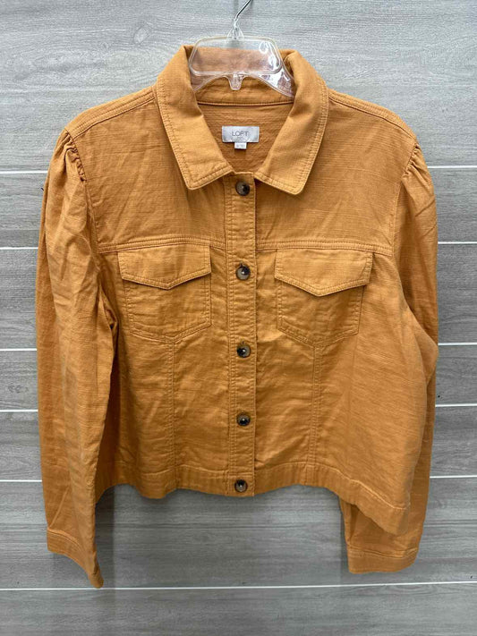 LOFT Orange Womens Women Size 14 Blazer
