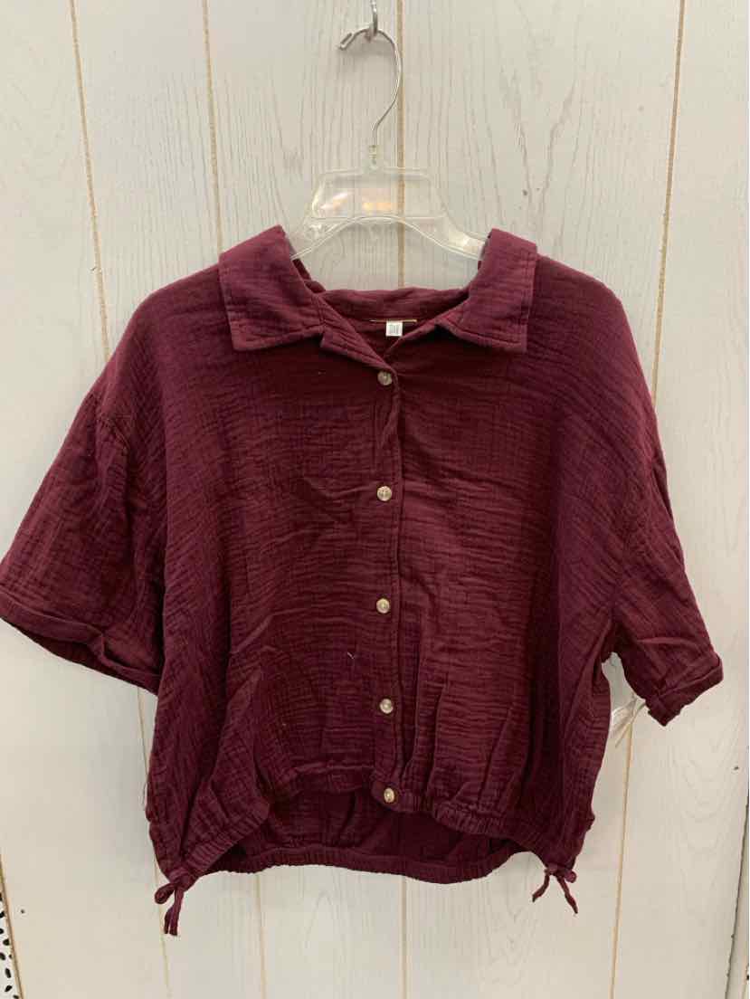 Burgundy Womens Size L Shirt