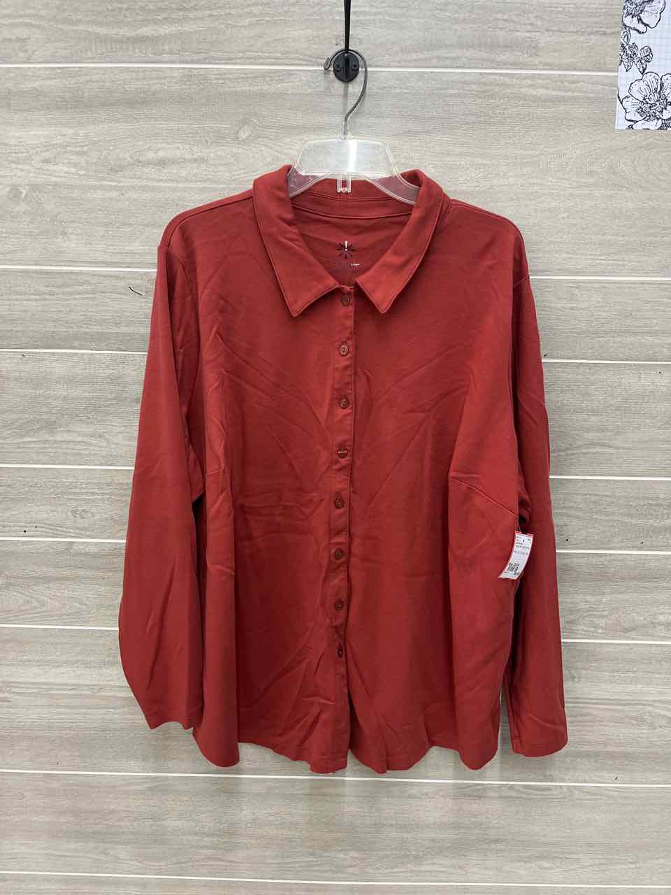 Isaac Mizrahi Orange Womens Women Size 3X/4X Blazer