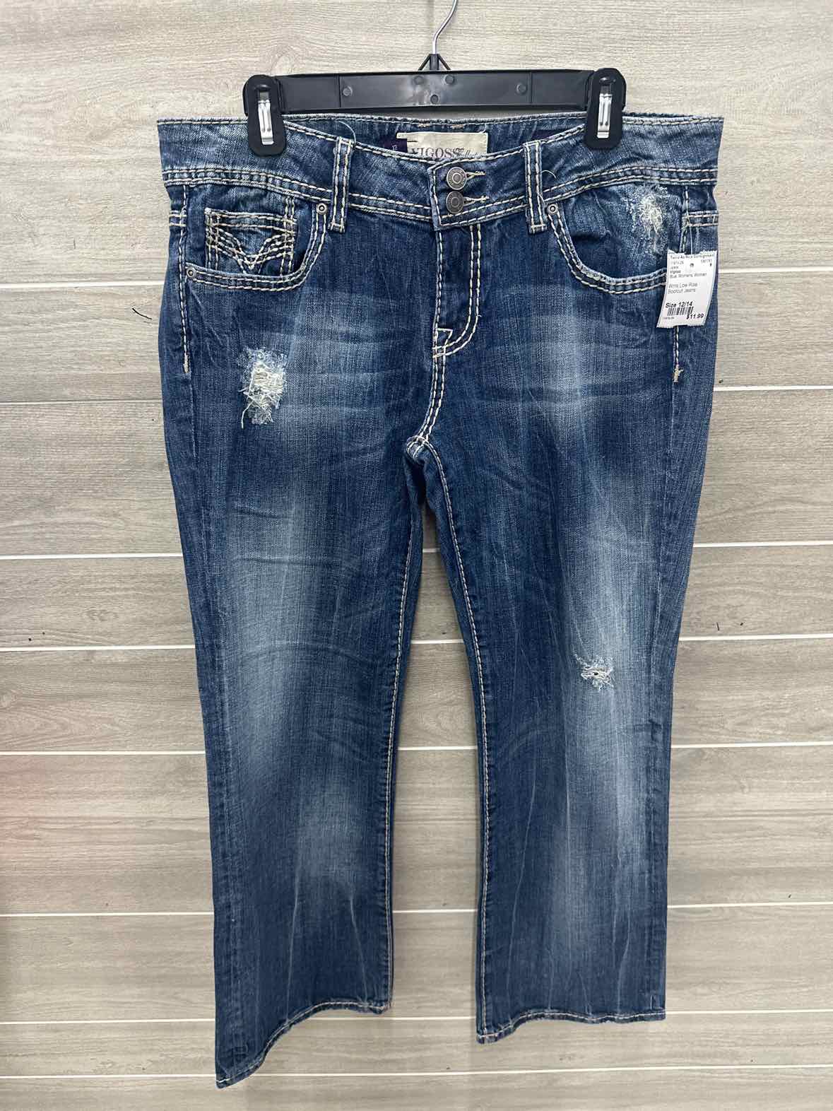 Vigoss Size 12/14 Blue Womens Jeans
