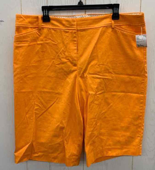 Talbots Orange Womens Size 18 Shorts