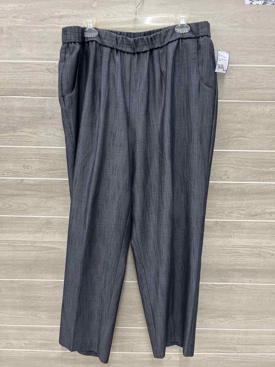 Sag Harbor Size 18W Gray Plus Pants