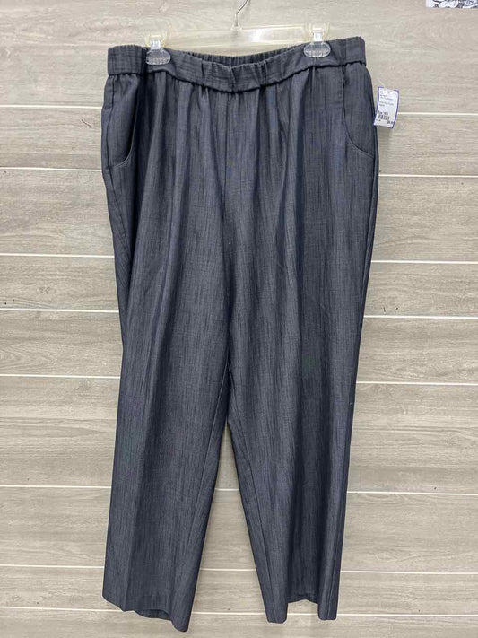 Sag Harbor Size 18W Gray Plus Pants