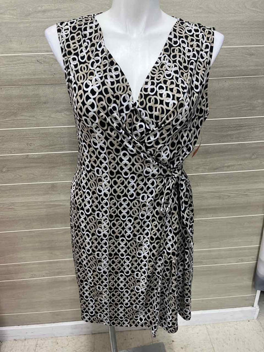 Dana Buchman Size 14 Tan Womens Dress