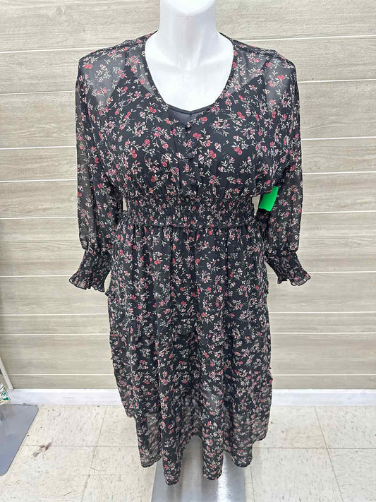 Time & Tru Size 12 Black Womens Dress