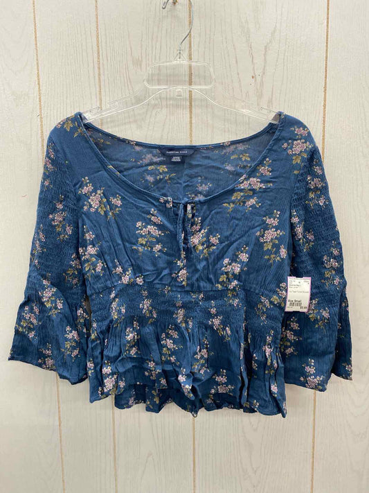 American Eagle Blue Junior Size Small Shirt