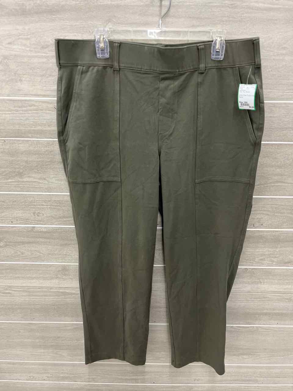 Lands End Size 18W Olive Plus Pants