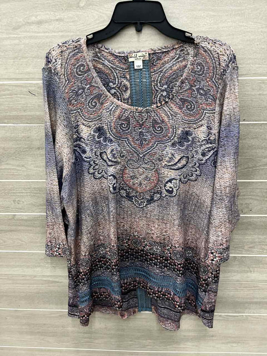 World Unity Multi-Color Womens Women Size 3X Shirt